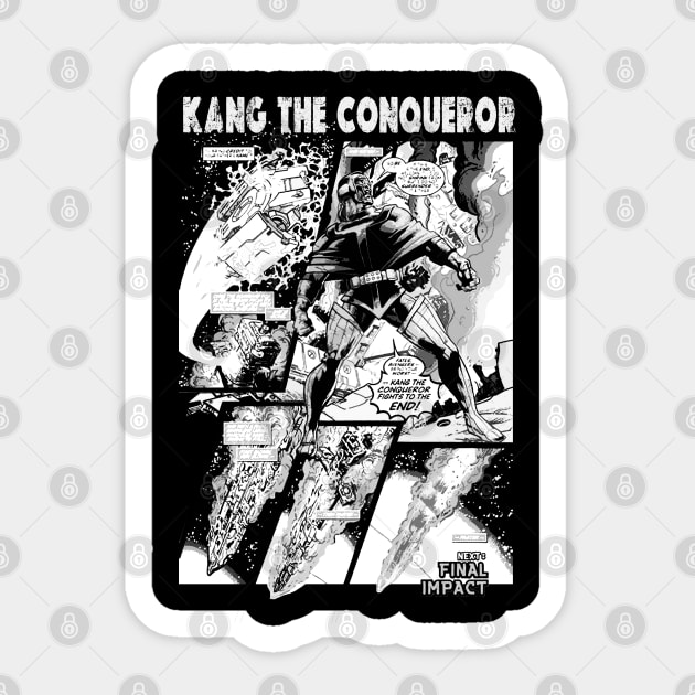 Kang The Conqueror Sticker by olivia parizeau